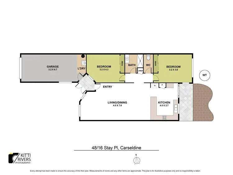 Floorplan of Homely villa listing, 48/16 Stay Place, Carseldine QLD 4034