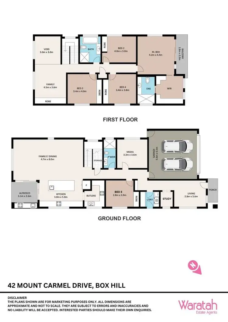 Floorplan of Homely house listing, 42 Mount Carmel Drive, Box Hill NSW 2765