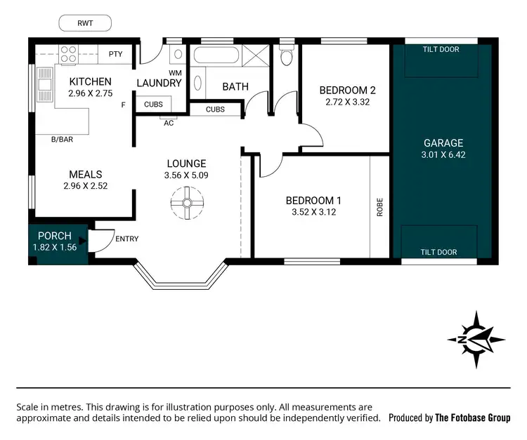Floorplan of Homely unit listing, 1/3 Seaton Terrace, Seaton SA 5023