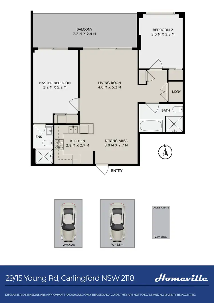 Floorplan of Homely apartment listing, 29/15 Young Road, Carlingford NSW 2118