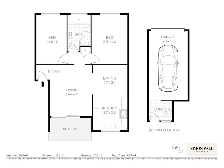 Floorplan of Homely unit listing, 5/60 Selwyn Street, Merewether NSW 2291