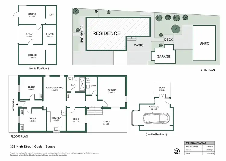 Floorplan of Homely house listing, 338 High Street, Golden Square VIC 3555