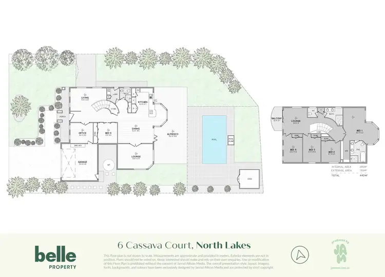 Floorplan of Homely house listing, 6 Cassava Court, North Lakes QLD 4509