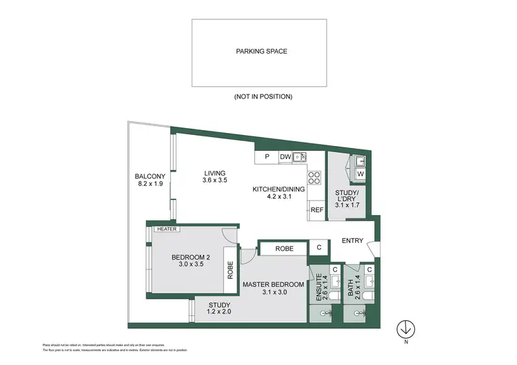 Floorplan of Homely apartment listing, 401/18 Coppin Street, Richmond VIC 3121