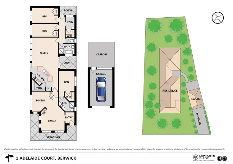 Floorplan of Homely house listing, 1 Adelaide Close, Berwick VIC 3806