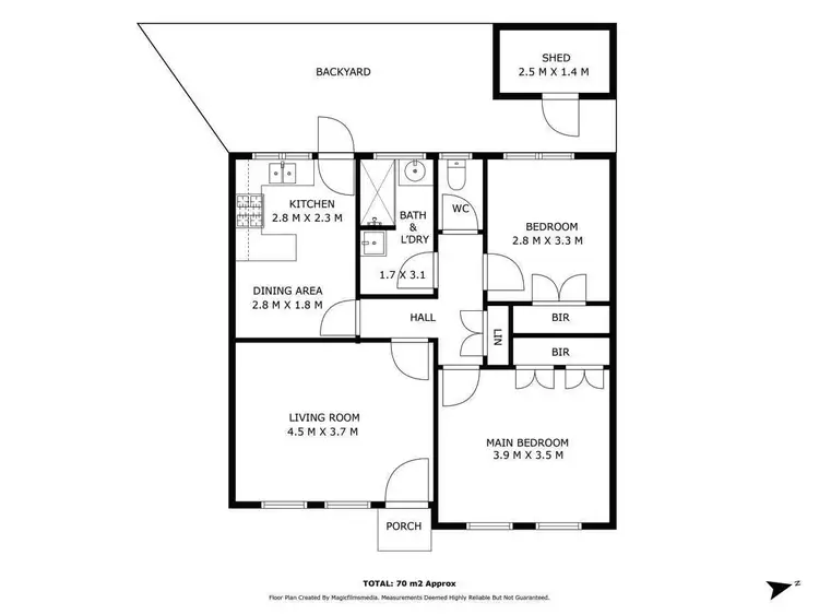 Floorplan of Homely unit listing, 7/99 Kirkham Road, Dandenong VIC 3175
