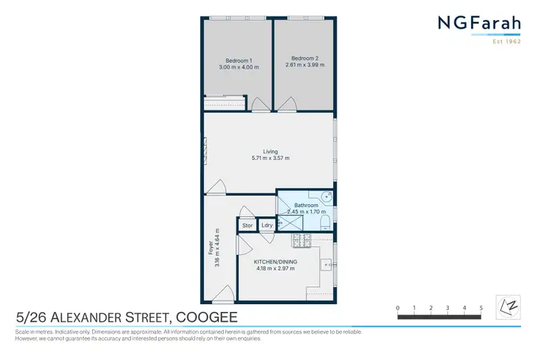 Floorplan of Homely apartment listing, 5/26 Alexander Street, Coogee NSW 2034