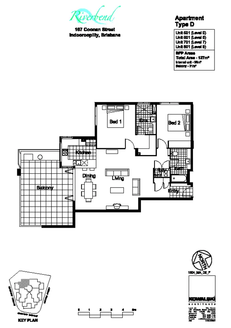 Floorplan of Homely unit listing, 801/30 Riverview Terrace, Indooroopilly QLD 4068