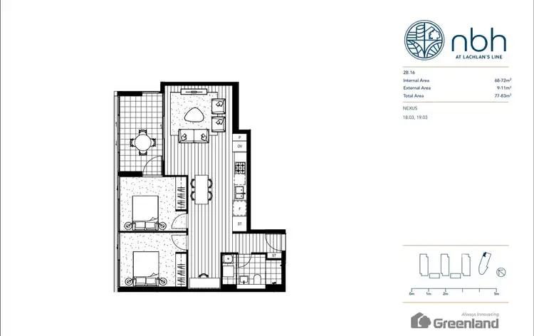 Floorplan of Homely apartment listing, 1803/13 Halifax Street, Macquarie Park NSW 2113