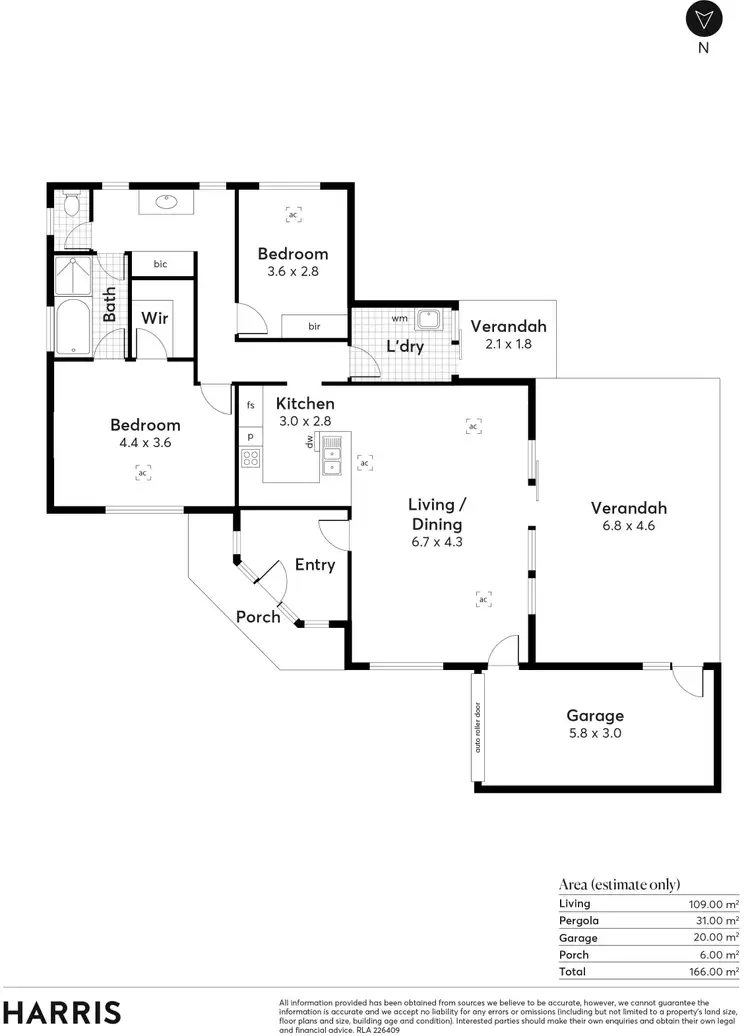 Floorplan of Homely house listing, 62A Harvey Avenue, Netley SA 5037