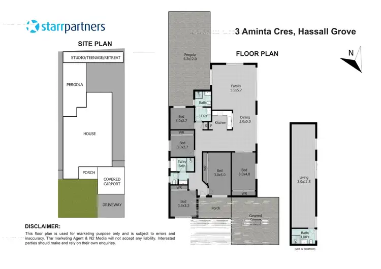Floorplan of Homely house listing, 3 Aminta Crescent, Hassall Grove NSW 2761