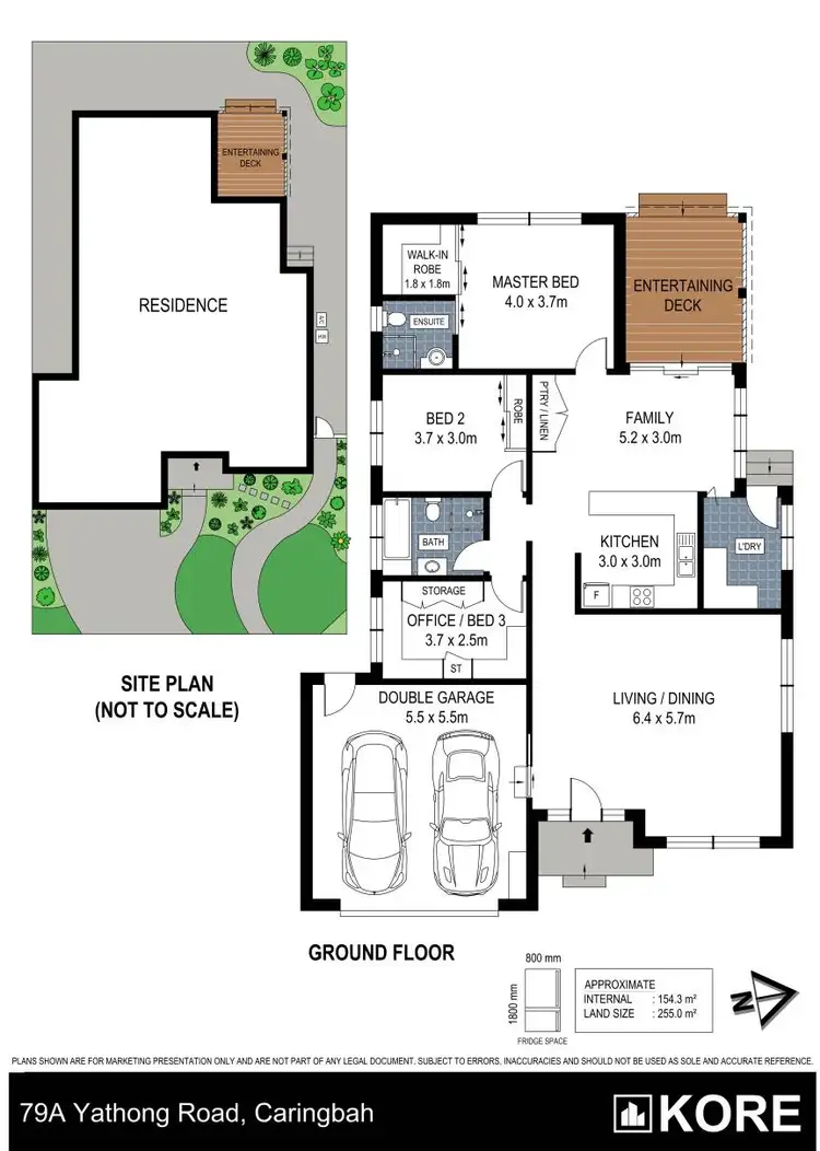 Floorplan of Homely semi-detached listing, 79A Yathong Road, Caringbah NSW 2229
