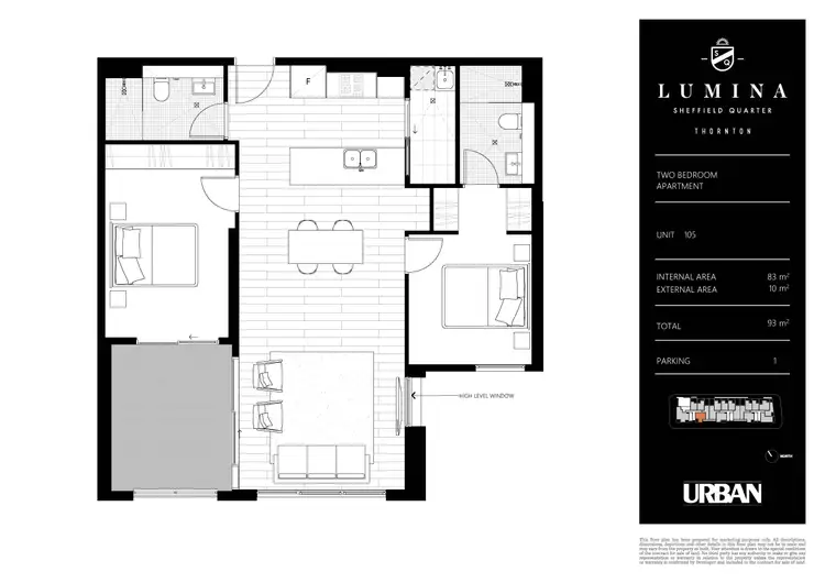 Floorplan of Homely apartment listing, 105/26C Lord Sheffield Circuit, Penrith NSW 2750