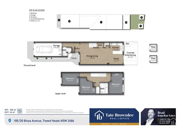 Floorplan of Homely townhouse listing, 185/20 Binya Avenue, Tweed Heads NSW 2485