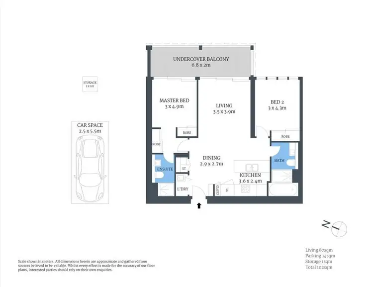 Floorplan of Homely apartment listing, 1195/1 Steam Mill Lane, Haymarket NSW 2000