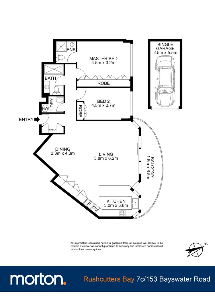 Floorplan of Homely apartment listing, 7C/153 Bayswater Road, Rushcutters Bay NSW 2011