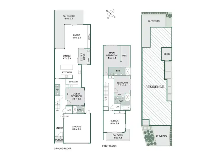 Floorplan of Homely townhouse listing, 23B Bowman Street, Aspendale VIC 3195