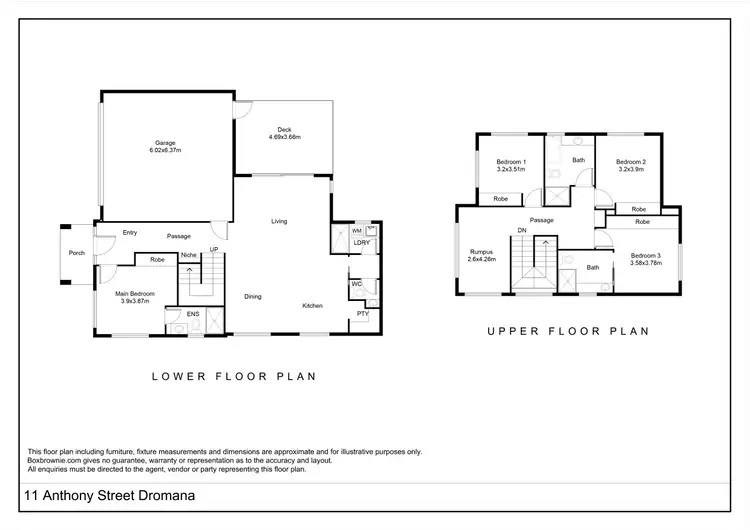 Floorplan of Homely townhouse listing, 11 Anthony Street, Dromana VIC 3936