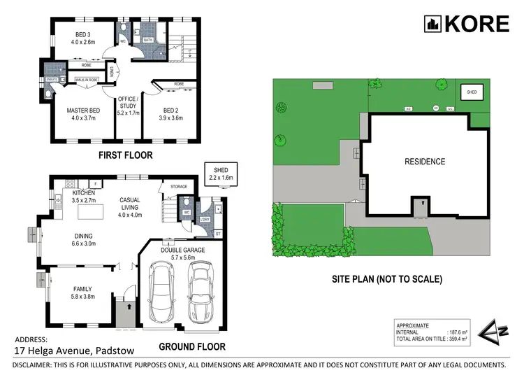 Floorplan of Homely semi-detached listing, 17 Helga Avenue, Padstow NSW 2211