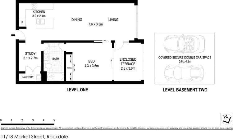 Floorplan of Homely apartment listing, 11/18 Market Street, Rockdale NSW 2216