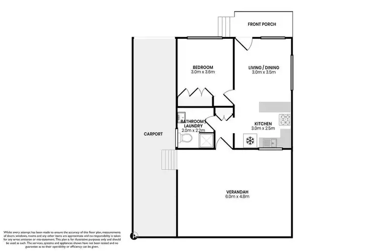 Floorplan of Homely retirement listing, 122/122 Soldiers Point Road, Soldiers Point NSW 2317