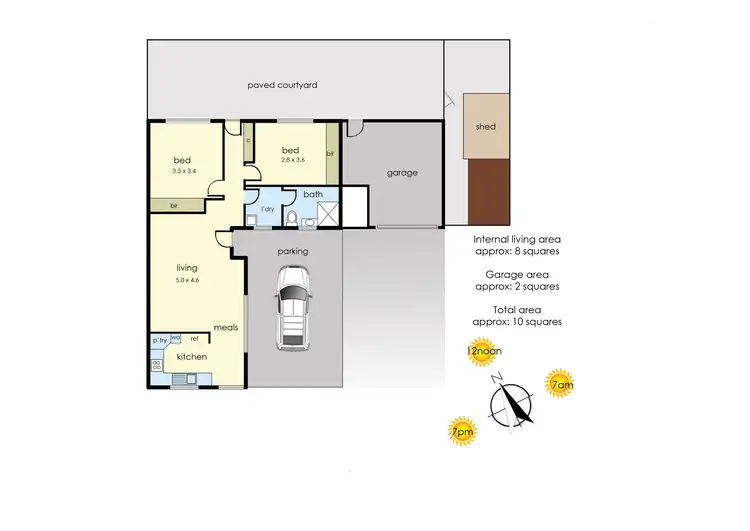 Floorplan of Homely unit listing, 4/46 Petrie Street, Frankston VIC 3199
