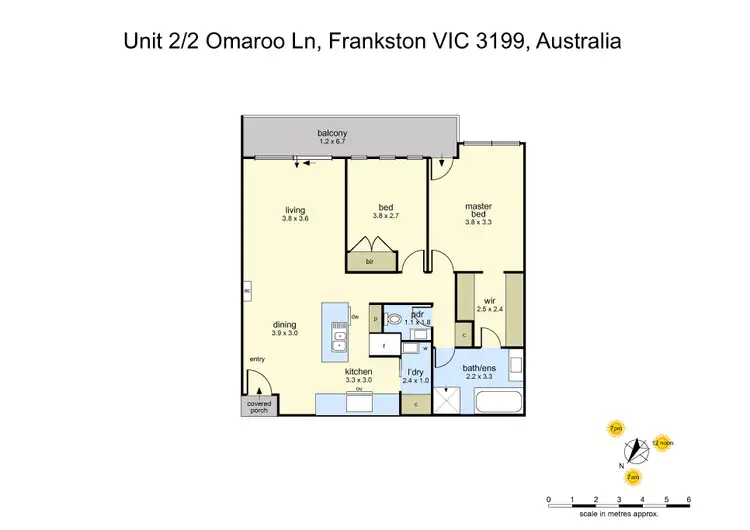 Floorplan of Homely apartment listing, 2/2 Omaroo Lane, Frankston VIC 3199