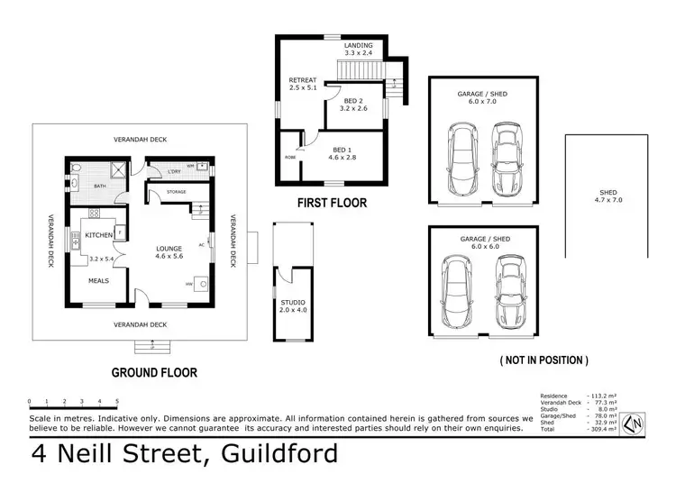 Floorplan of Homely house listing, 4 Neill Street, Guildford VIC 3451