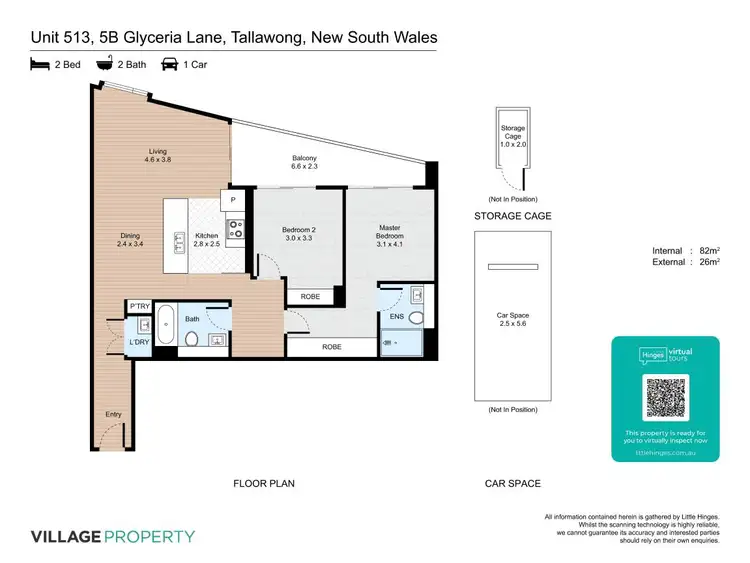 Floorplan of Homely apartment listing, 513/5B Glyceria Lane, Tallawong NSW 2762