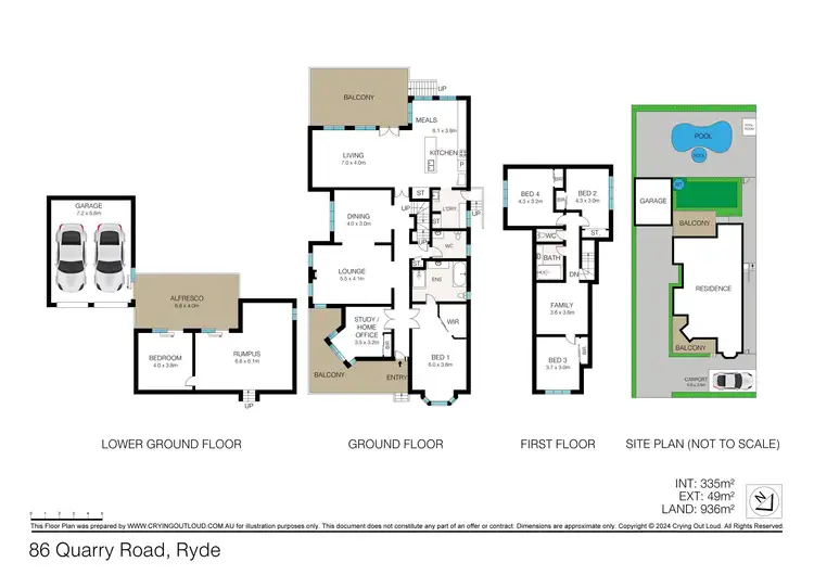 Floorplan of Homely house listing, 86 Quarry Road, Ryde NSW 2112