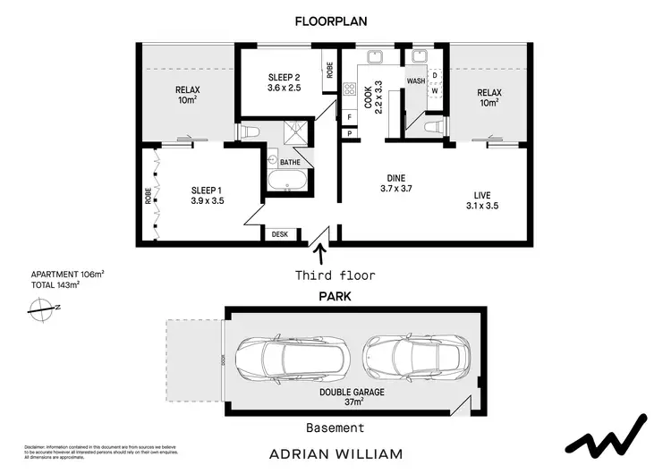 Floorplan of Homely apartment listing, 23/38-42 Minter Street, Canterbury NSW 2193
