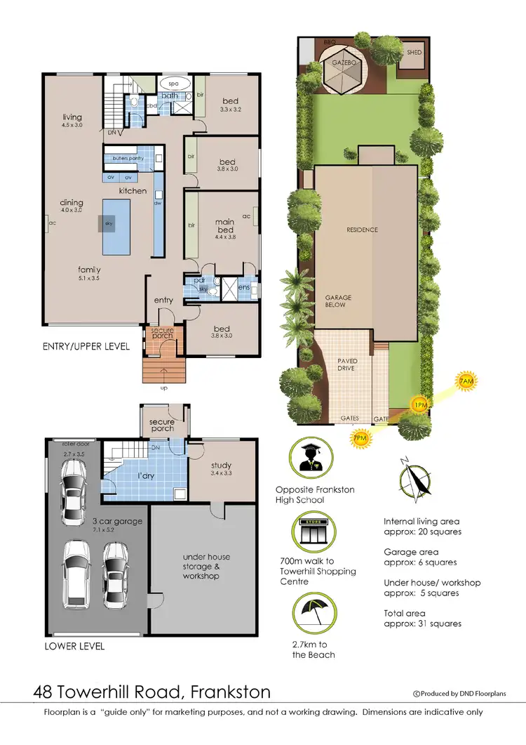 Floorplan of Homely house listing, 48 Towerhill Road, Frankston VIC 3199