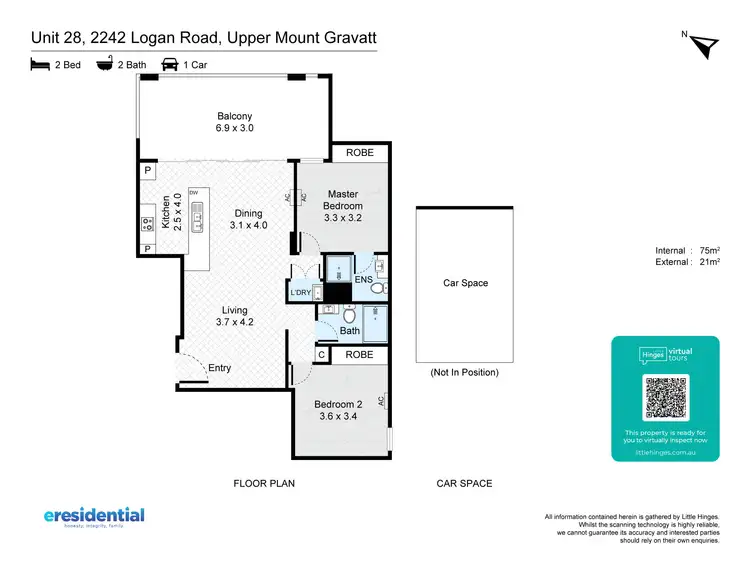 Floorplan of Homely unit listing, 28/2242 Logan Road, Upper Mount Gravatt QLD 4122