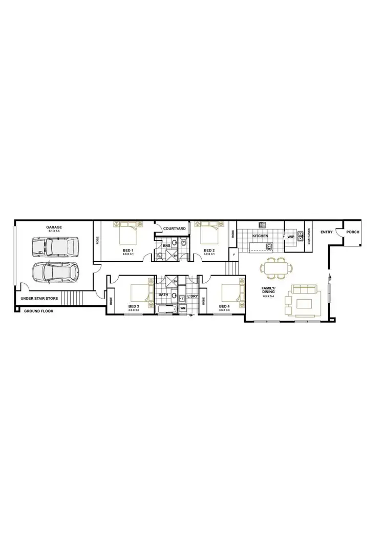 Floorplan of Homely house listing, 53A Keith Bain Crescent, Whitlam ACT 2611