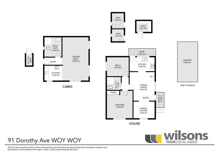 Floorplan of Homely house listing, 91 Dorothy Avenue, Woy Woy NSW 2256