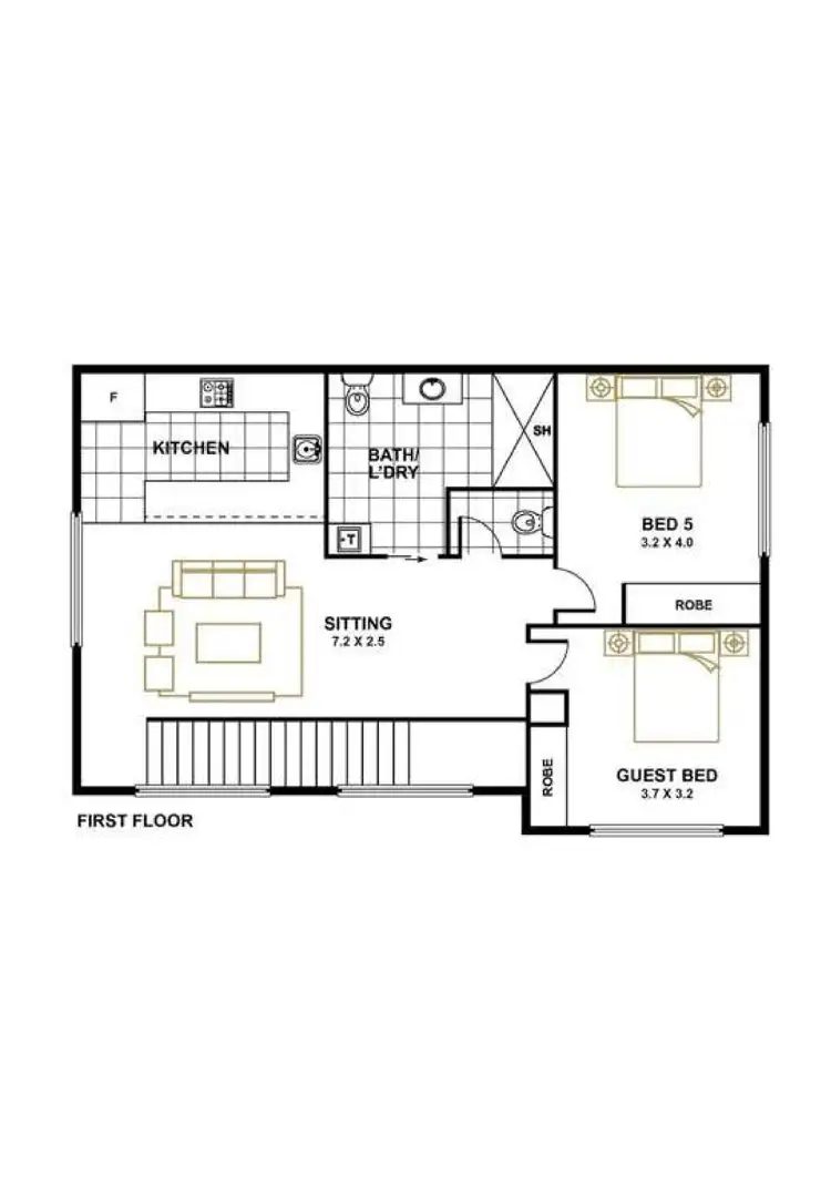 Floorplan of Homely house listing, 53B/53B Keith Bain Crescent, Whitlam ACT 2611