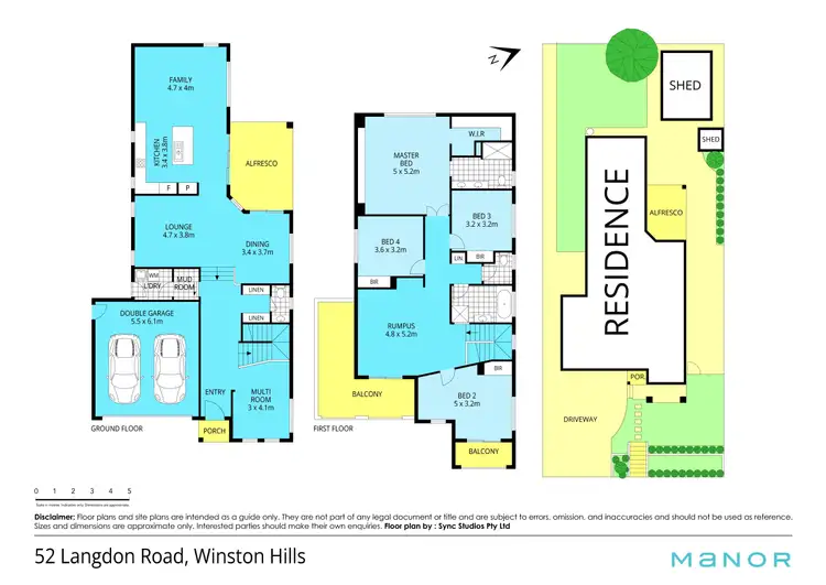 Floorplan of Homely house listing, 52 Langdon Road, Winston Hills NSW 2153