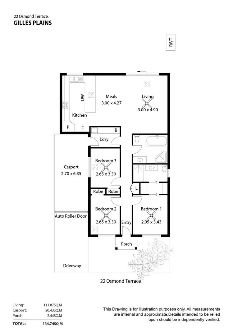 Floorplan of Homely house listing, 22 Osmond Terrace, Gilles Plains SA 5086