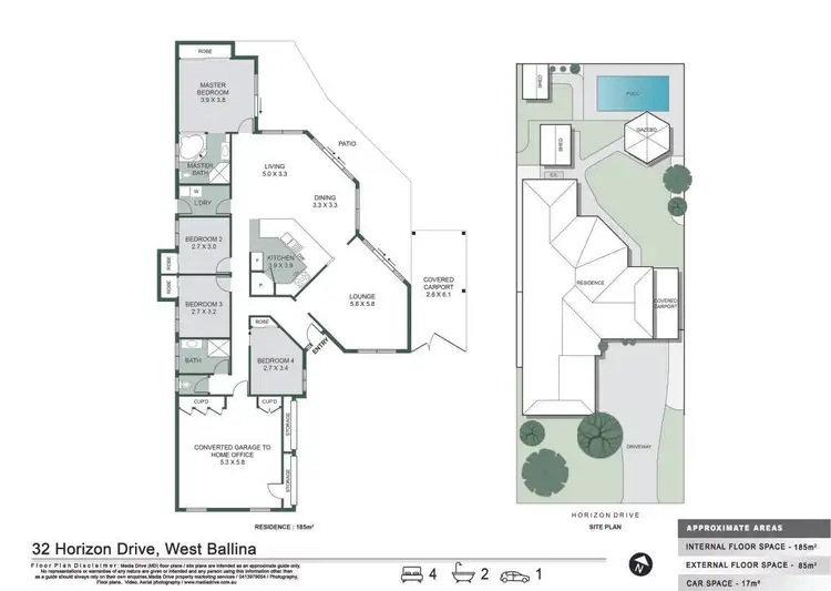 Floorplan of Homely house listing, 32 Horizon Drive, West Ballina NSW 2478
