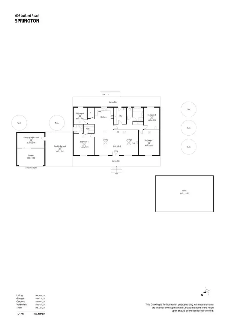 Floorplan of Homely rural property listing, 608 Jutland Road, Springton SA 5235