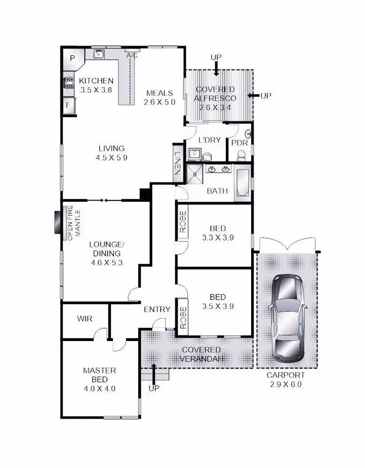 Floorplan of Homely house listing, 294B Autumn Street, Herne Hill VIC 3218