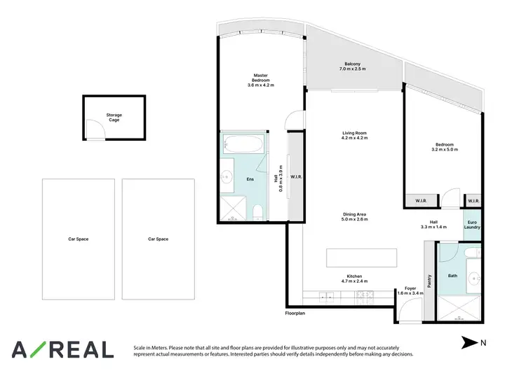 Floorplan of Homely apartment listing, 712/576 St Kilda Road, Melbourne VIC 3004