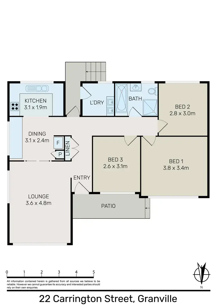 Floorplan of Homely house listing, 22 Carrington Street, Granville NSW 2142