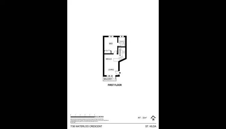 Floorplan of Homely apartment listing, 7/36 Waterloo Crescent, St Kilda VIC 3182