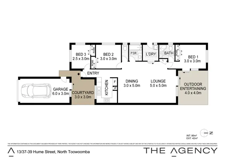Floorplan of Homely villa listing, 13/37-39 Hume Street, North Toowoomba QLD 4350