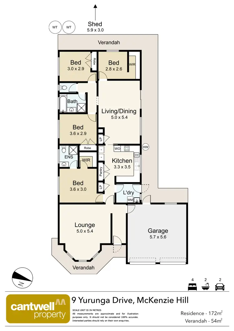 Floorplan of Homely house listing, 9 Yurunga Drive, Mckenzie Hill VIC 3451