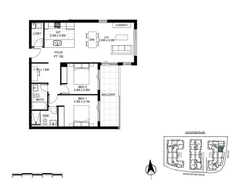 Floorplan of Homely unit listing, G30/37C Manchester Drive, Schofields NSW 2762