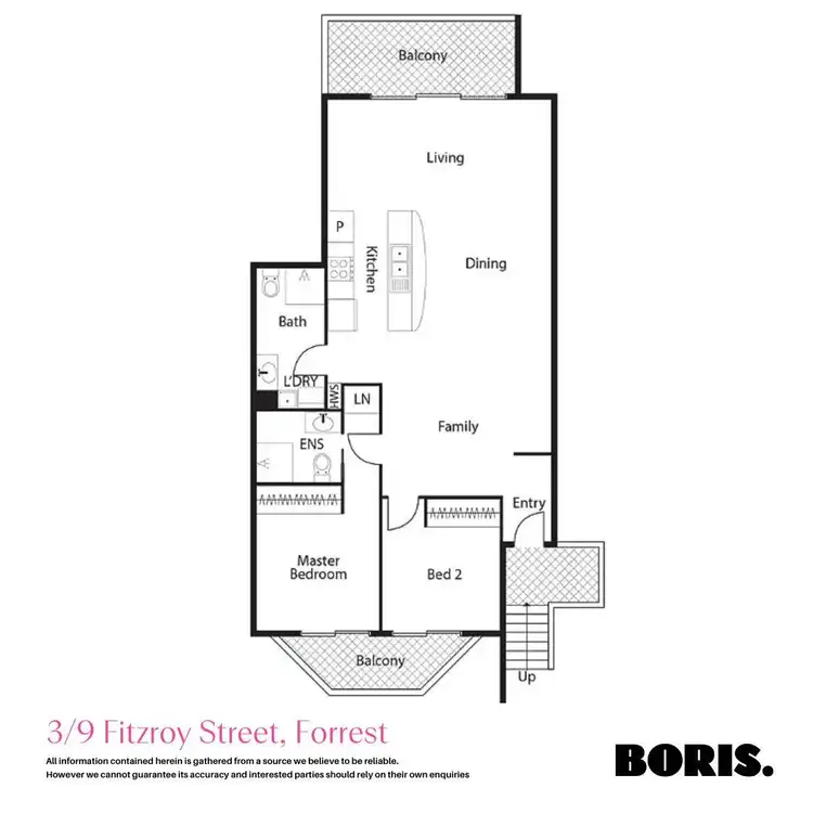 Floorplan of Homely apartment listing, 3/9 Fitzroy Street, Forrest ACT 2603