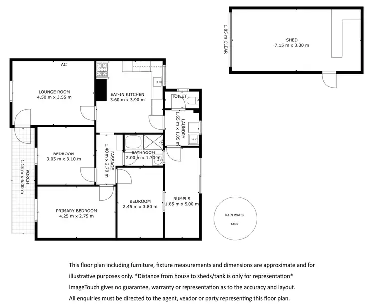 Floorplan of Homely semi-detached listing, 7 Conrad Street, Port Lincoln SA 5606