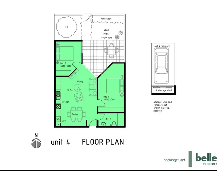 Floorplan of Homely apartment listing, G04/132 Hotham Street, St Kilda East VIC 3183